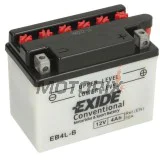 Akumulátor -EXIDE- YB4L-B, 4Ah 12V