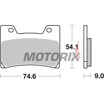 Brzdové destičky -BREMBO- 07YA2409, Yamaha/FZR 600-1000, YZF 600 (1989-2001)
