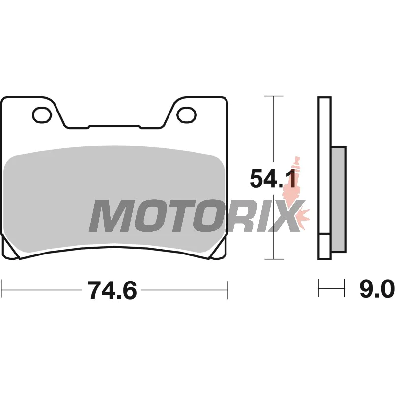 Brzdové destičky -BREMBO- 07YA2409, Yamaha/FZR 600-1000, YZF 600 (1989-2001)
