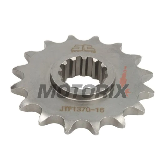 Přední pastorek -JT- JTF1370,16, 16 zubů, Honda CB 600 2007-2013, CB 650 2014-2019, CBF 600 2008-2013, CBR 1000 2017-2019, CBR 600 1999-2019, CBR 650 2014-2018, CBR 900 1996-1999, CRF 1000 2015-2019, XL 1000 1999-2013