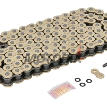 Řetěz -DID- 525VX3G&B-106, velikost 525, 106 článků, zesílený, zlatá/černá