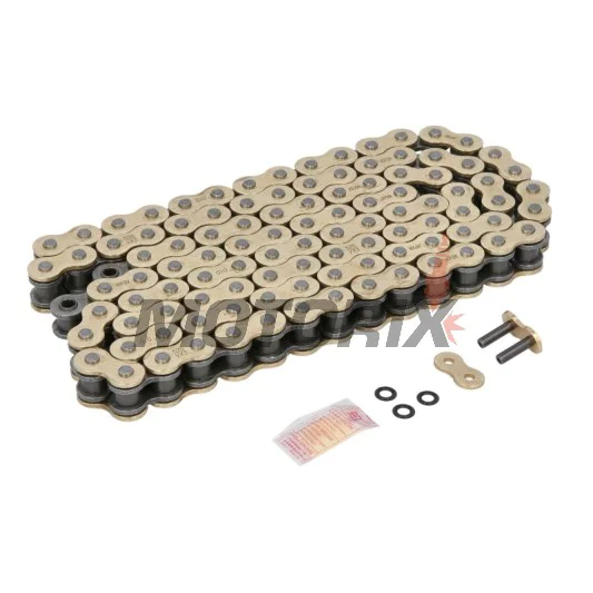 Řetěz -DID- 525VX3G&B-106, velikost 525, 106 článků, zesílený, zlatá/černá