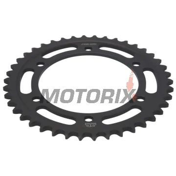 Zadní rozeta -JT- JTR300,42ZBK, 42 zubů, černý zinek, ocelový, Honda XL 400 1988-1998, XL 600 1987-2000, XL 650 2000-2007, XL 700 2008-2013, XRV 650 1988-1990, Yamaha FZ8 800 2009-2016, TDM 900 2001-2014, TRX 850 1995-2000