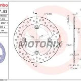 Brzdový kotouč -BREMBO- 68B40783, Honda CB Hornet 600 (2007-2012), Honda CBF 500/600/1000 ABS (2004-2012)