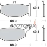 Brzdové destičky -TRW- MCB783SH, Suzuki DL V-Strom 1000, GSR 600, GSX Hayabusa 1300R, B-King 1300BK/BKA, GSX-R 600/750/1000 - 2006-2020
