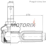 Vnější čep řízení -4 RIDE- Honda TRX 250-700 1986-2014, Kawasaki KVF 650/750 2005-2017