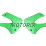Přední boční plasty -POLISPORT- zelené, KAWASAKI KX 85 2001-2013