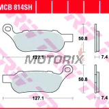 Brzdové destičky -TRW- MCB814SH, Harley Davidson FLSTF Fat Boy, FLSTN Softail Deluxe, FXCW Softail Rocker, FXCWC Softail Rocker C, FXDC Dyna Super Glide Custom, FXDF Fat Bob, FXDL Dyna Low Rider, FXDWG Dyna Wide Glide, FXST Softail Standard, FXSTC Softail