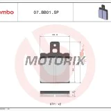 Brzdové destičky -BREMBO- 07BB01SP, Aprilia RS/Tuareg, Ducati Monster/SS, Cagiva Mito, Benelli Tornado, Gilera, KTM, Bimota 50-1100cc (1976-2013)