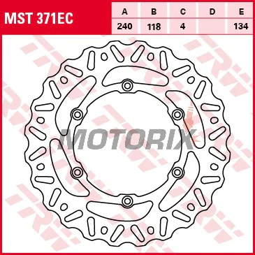 Brzdový kotouč -TRW- MST371EC, 240mm, Suzuki DR-Z 400/400E/400SM/400SMU (2005-2008), RM 125/250 (2005-2012)