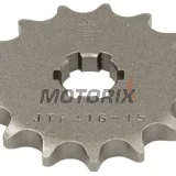 Přední pastorek -JT- JTF416,15, 15 zubů, Suzuki RM 80 1997-2001, RM 85 2002-2018, Yamaha DT 175 1978-1981, RD 125 1976-1977, RS 125 1976, YZ 80 1984, 1993-2001