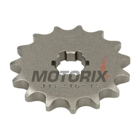 Přední pastorek -JT- JTF416,15, 15 zubů, Suzuki RM 80 1997-2001, RM 85 2002-2018, Yamaha DT 175 1978-1981, RD 125 1976-1977, RS 125 1976, YZ 80 1984, 1993-2001
