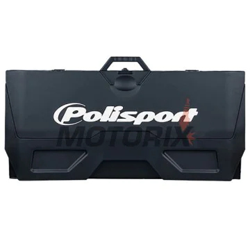 Podložka pod motocykl -POLISPORT- černý, pogumovaný, složený