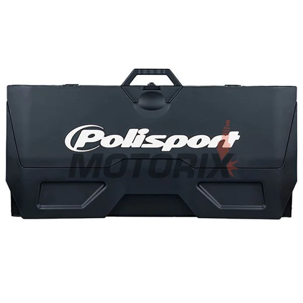Podložka pod motocykl -POLISPORT- černý, pogumovaný, složený