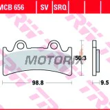 Brzdové destičky -TRW- MCB656SV, Triumph Daytona 900 Super III + Yamaha FZR1000 Genesis Exup/YZF750R-SP (1993-1998)