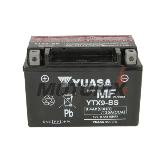 Akumulátor -YUASA- YTX9-BS, 8Ah 12V