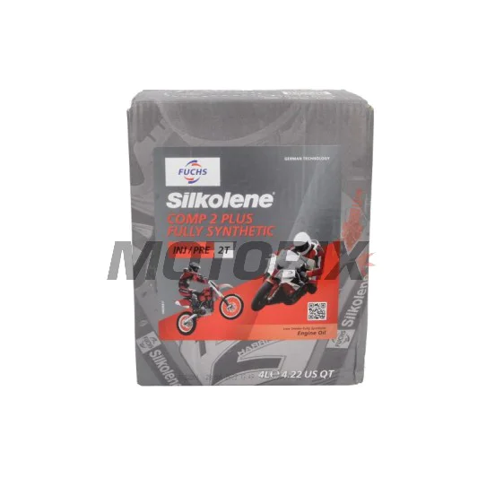 2taktní olej -SILKOLENE- COMP PLUS, 2T, plná syntetika + ester, 4L CUBE