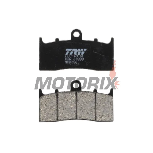 Brzdové destičky -TRW- MCB736, BMW K, R series - K1200/1300/1600 GT, GTL, LT, R, Sport; R850/1100/1150/1200 R, RS, RT, GS, Rockster, CL - 2000-2018