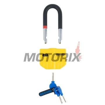Zámek -OXFORD- Boss Alarm 14mm, žlutý