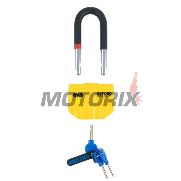 Řetěz se zámkem s alarmem -OXFORD- Boss Alarm 14mm + Chain 12mm x1.5m