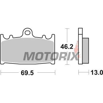 Brzdové destičky -BREMBO- 07SU30SP, Suzuki VL Intruder 1500cc (2002-2016)