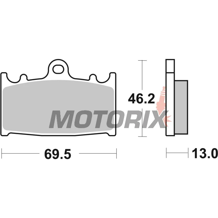 Brzdové destičky -BREMBO- 07SU30SP, Suzuki VL Intruder 1500cc (2002-2016)