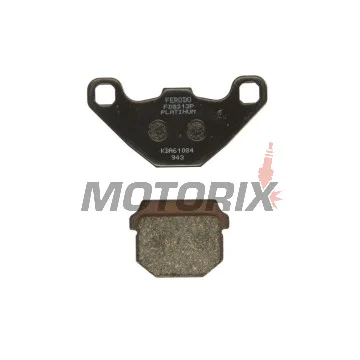 Brzdové destičky -FERODO- FDB313P, Aprilia Pegaso/Tuareg/RS4 50-600 1989-2014; Kawasaki KDX/KMX/KX 100-250 1981-1998; Peugeot Vivacity/Speedake/Buxy 50-100 1994-2010; Suzuki Address/Street Magic 50-125 1995-2016