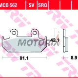 Brzdové destičky -TRW- MCB562SV, Honda CB/CBR/CBX, NSR, VFR, VT Integra, XRV Africa Twin - 250-750cc, 1986-1996
