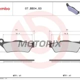 Brzdové destičky -BREMBO- 07BB0483, Alfer AR/VR/No, Aprilia MX/Pegaso/RST/RX/SX, ATK 125/250/260/406/Cross/Dirt/Enduro/MX/Quad/Supermotard, Beta RR, BMW G/HP2/K/R, Cagiva City/Elefant, Ducati Monster/Multistrada, Gas Gas EC/Enducross/MC/TT/Wild, KTM EXC/S
