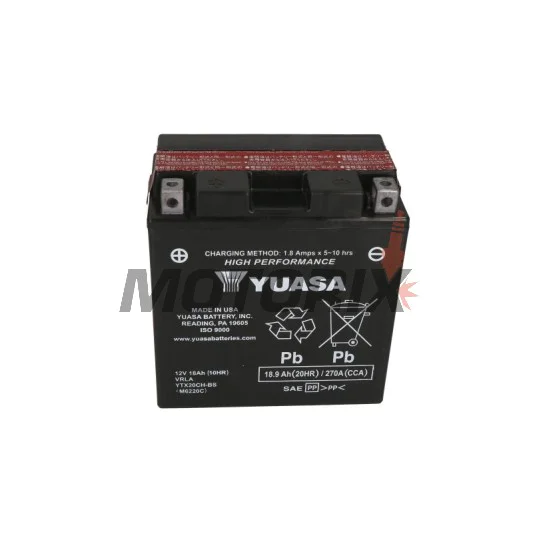 Akumulátor -YUASA- YTX20CH-BS, 19Ah 12V