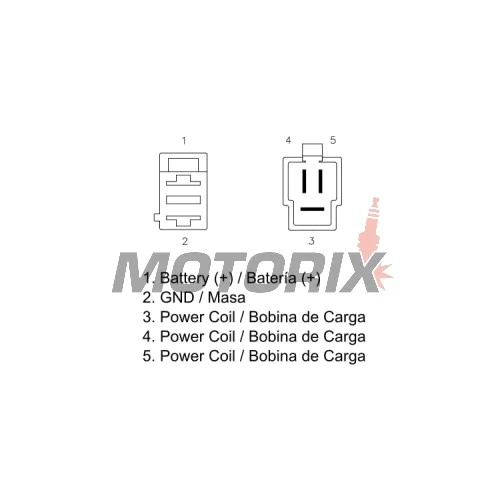 Regulátor dobíjení -DZE- regulátor dobíjení, 12V, 35A, KYMCO DINK, DOWNTOWN, PEOPLE, QUANNON, VENOX, XCITING 125-500 2000-2015