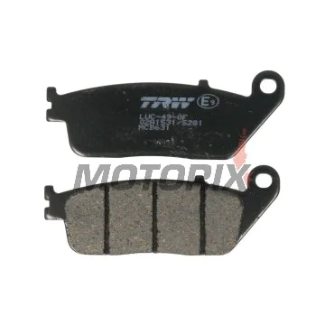 Brzdové destičky -TRW- MCB631, Honda CBR1000F (1990-1992), Honda RVF750R (1994-1997), Honda ST1100 Pan European/ABS (1990-2001), Kymco People 250 (2004-2005), Yamaha MT-01 1700 (2004-2011), Yamaha X-Max 125 ABS (2011-2012)