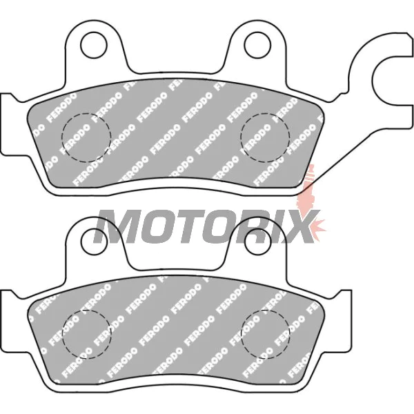 Brzdové destičky -FERODO- FDB2329EF, Honda CB 125 Twister/125F/125E, GLC 150 Shadow 2010-202