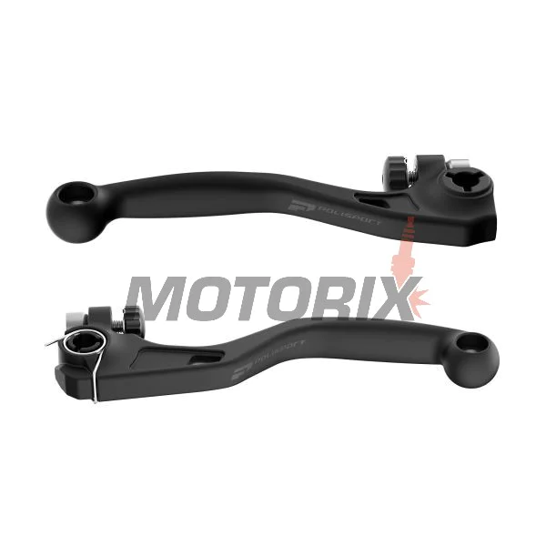 Sada páček -POLISPORT- černé, non-breakable, HONDA CRF 450 2021-2024
