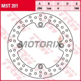 Brzdový kotouč -TRW- MST201, 256mm, Honda CB450S + NX500/650 Dominator + XL600V/650V/700V Transalp + XR650L (1986-2013)
