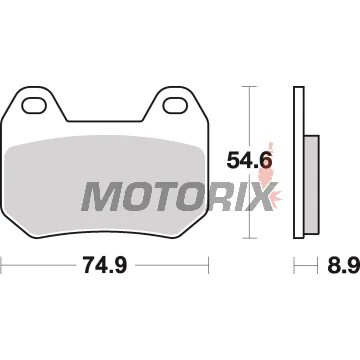 Brzdové destičky -BREMBO- 07BB2507, BMW K1200LT/BMW R1200CL 1999-2006