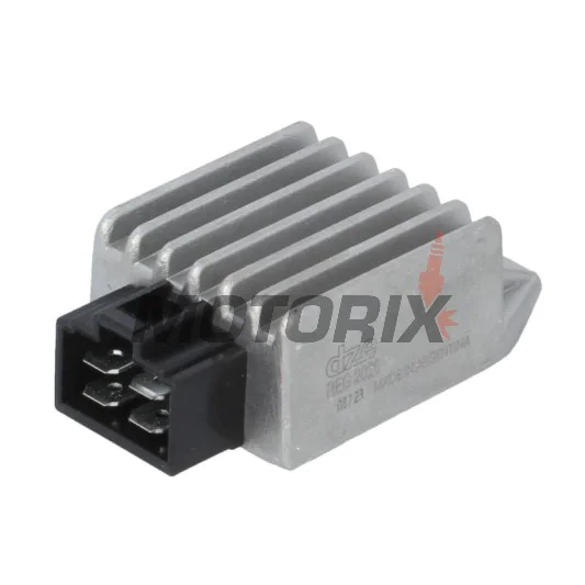 Regulátor dobíjení -DZE- regulátor dobíjení, 12V, 8A, KYMCO ACTIVE, AGILITY, DJW, FILLY, PEOPLE, SCOUT, SUPER 9, TOP BOY, YUP, ZX; MALAGUTI CIAK 50-500 1994-2018