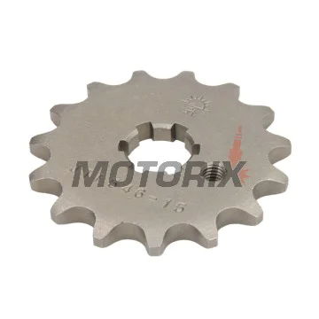 Přední pastorek -JT- JTF546,15, 15 zubů, Kawasaki KX 100 1988-2021, KX 60 1983-2003, KX 65 2000-2020, KX 80 1979-1982, 1984-1987, 1989-2000, KX 85 2001-2020, Suzuki RM 100 2003, RM 60 2003-2005, RM 65 2003-2006