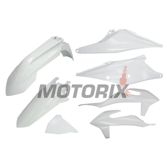 Sada plastů -POLISPORT- bílé, KTM EXC, EXC-F 150-500 2020-2021