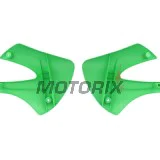 Přední boční plasty -POLISPORT- zelené, KAWASAKI KX 85 2001-2013