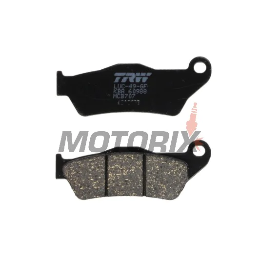 Brzdové destičky -TRW- MCB707, BMW HP2/K/R/S 850/1100/1150/1200/1300 GS, RT, RS, Rockster, Megamoto, S1000XR (1993-2018), Moto Guzzi California 1000 (2001-2006)