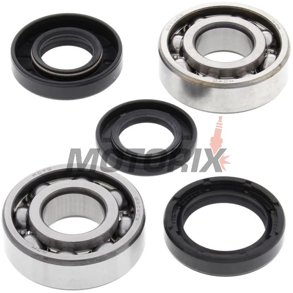Sada ložisek a gufer klikové hřídele -4 RIDE- Yamaha DT 50 1988-1990, Yamaha DT 80 1981-1983, Yamaha GT 80 1973-1980, Yamaha TY 80 1974-1975, Yamaha YZ 50 1980, Yamaha YZ 60 1981-1983, Yamaha YZ 80 1974-1992