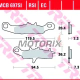 Brzdové destičky -TRW- MCB697SI, Kawasaki KFX 700 V-Force; KL/KLX/KLR 250; KX 80/85/100; Suzuki RM 85/85L/100