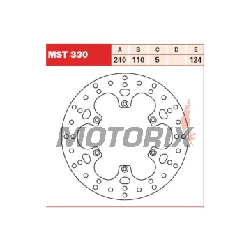 Brzdový kotouč -TRW- MST330, 240mm, BMW F650/ST/GS Dakar/CS Scarver + G650 Xmoto/GS (1993-2013)