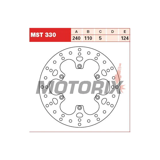 Brzdový kotouč -TRW- MST330, 240mm, BMW F650/ST/GS Dakar/CS Scarver + G650 Xmoto/GS (1993-2013)