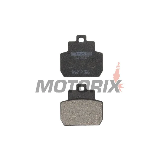 Brzdové destičky -RMS- 22 510 0780, Piaggio Beverly 400 2008-2010, Piaggio Beverly 500 2002-2012, Piaggio MP3 125 2007-2008, Piaggio MP3 250 2006-2008, Piaggio X8 125/200 2005-2007, Piaggio X8 250 2005-2008