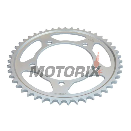 Zadní rozeta -JT- JTR1792,47, 47 zubů, ocelový, Kawasaki KLV 1000 2004-2006, Rieju RS-2 125 2005-2006, Suzuki DL 650 2004-2020, GSR 600 2006-2011, GSR 750 2011-2016, GSX-R 600 2001-2010, GSX-R 750 2000-2010, GSX-S 750 2015-2016