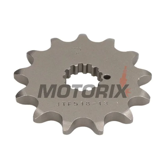 Přední pastorek -JT- JTF518,13, 13 zubů, Kawasaki GPZ 750 1985, Z 650 1979, 1981-1983, Z 750 1980-1982, 1984, Z1 900 1973, Z1A 900 1974, Z1B 900 1975, Suzuki GS 1000 1978-1982, GS 1100 1980-1986, GS 750 1977-1979, GSX 1000 1982