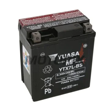 Akumulátor -YUASA- YTX7L-BS, 6Ah 12V