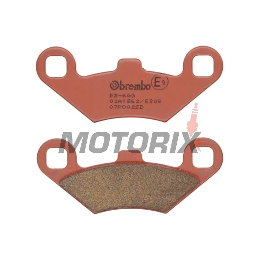 Brzdové destičky -BREMBO- 07PO02SD, Polaris Scrambler 400/500/500 H.O. (2WD & 4WD), Polaris Sportsman 400/500 EFI/H.O./Touring/X2/6x6 ATV